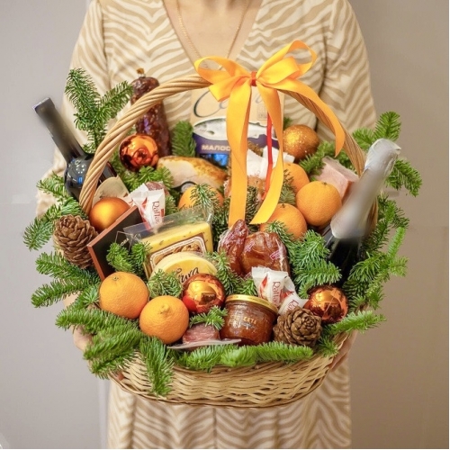 Большая новогодняя премиум-корзина "Символ Года"